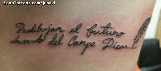 Foto de tatuaje Letras, Frases