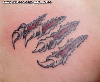 Foto de tatuaje Garras, Desgarros