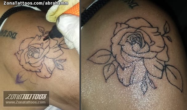 Tattoo photo Roses, Flowers