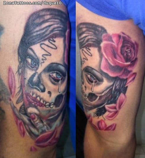 Tattoo photo Catrina, Thigh