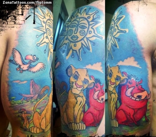 Foto de tatuaje El Rey León, Disney, Animales