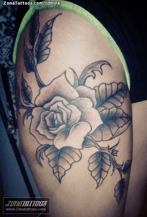 Tattoo photo Roses, Flowers