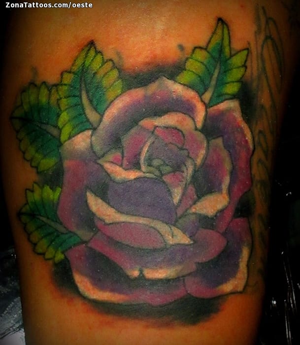 Tattoo photo Roses, Old School, Flowers