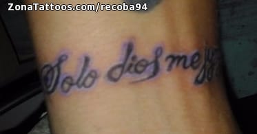 Foto de tatuaje Letras, Frases