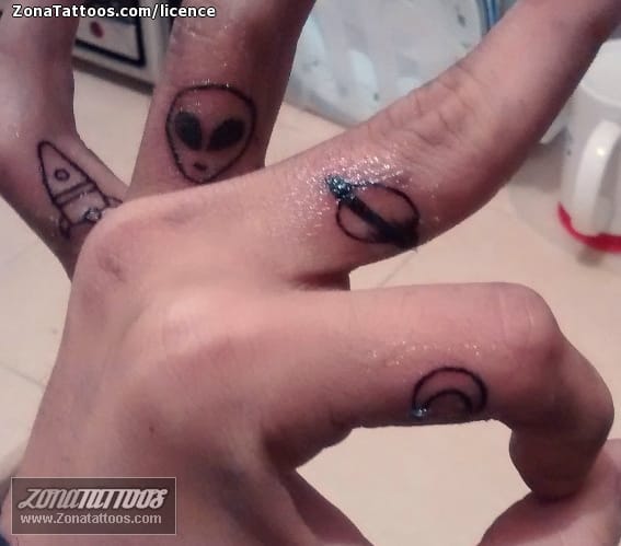 Tattoo photo Astronomy, Aliens, Fingers