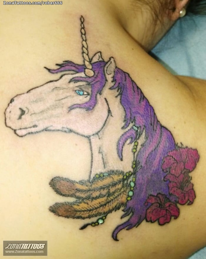 Foto de tatuaje Unicornios, Fantasía