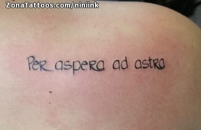 Foto de tatuaje Frases, Letras