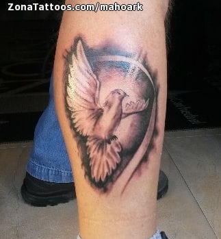 Foto de tatuaje Palomas, Aves, Animales