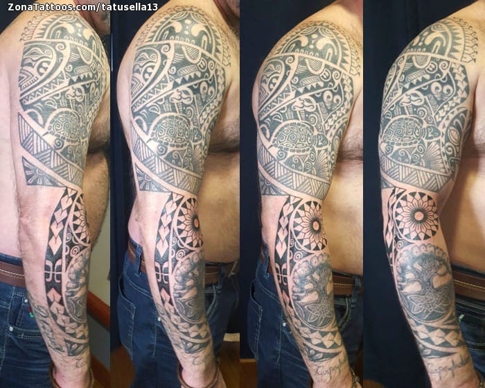 Tattoo photo Maori, Arm, Sleeves