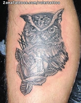 Tattoo photo Owls, Birds, Animals