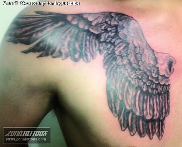 Tattoo of Wings, Chest