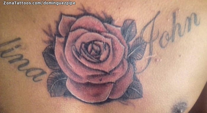 Tattoo photo Roses, Flowers, Chest