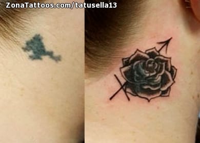 Foto de tatuaje Cover Up, Rosas, Flores