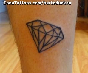 Foto de tatuaje Diamantes