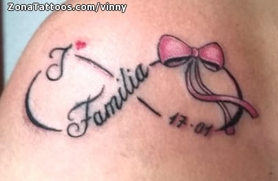 Tattoo photo Family, Infinity, Ribbons