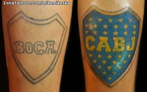 Foto de tatuaje Escudos, Fútbol, Deportes