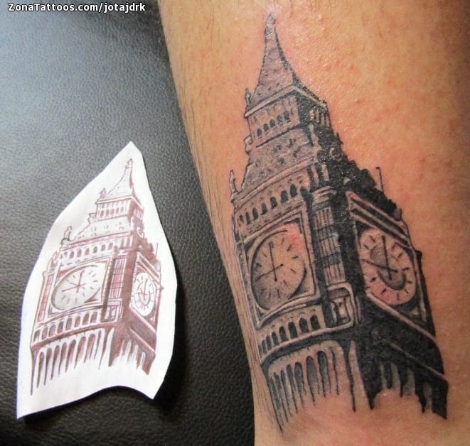 Tattoo photo Buildings, Monuments, Big Ben