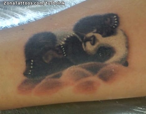 Foto de tatuaje Osos Panda, Animales