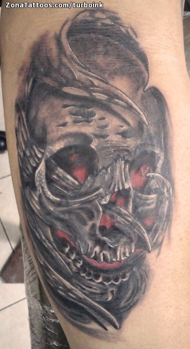 Tattoo photo Skulls, Biorganic, Gothic