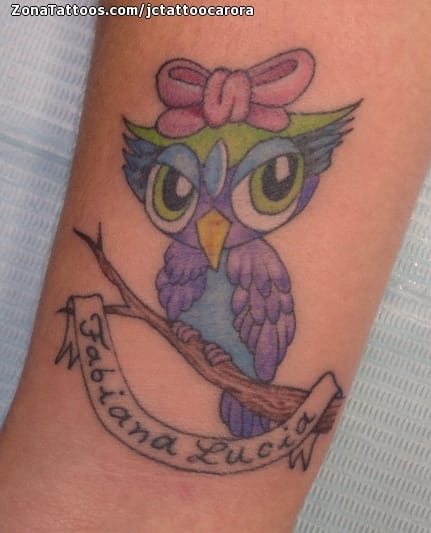 Tattoo photo Owls, Birds, Animals