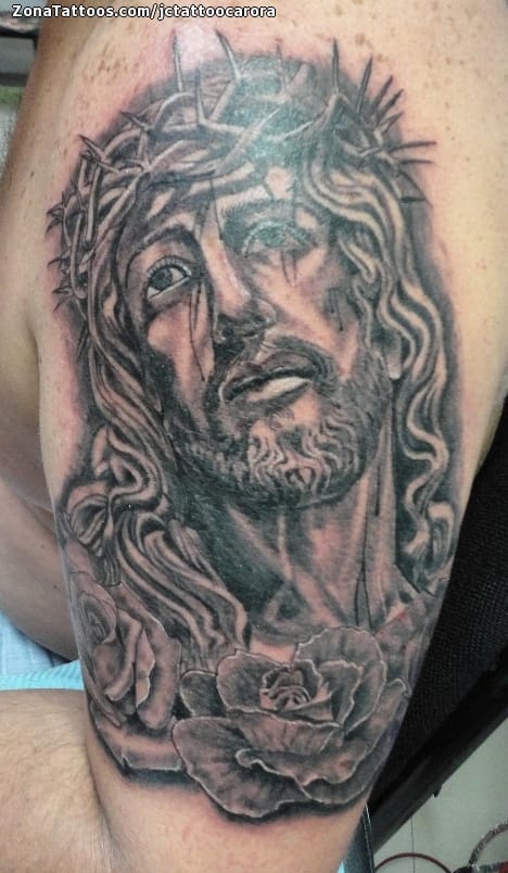 Tattoo photo Christ, Religious, Arm