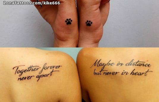 Foto de tatuaje Frases, Letras, Omóplato