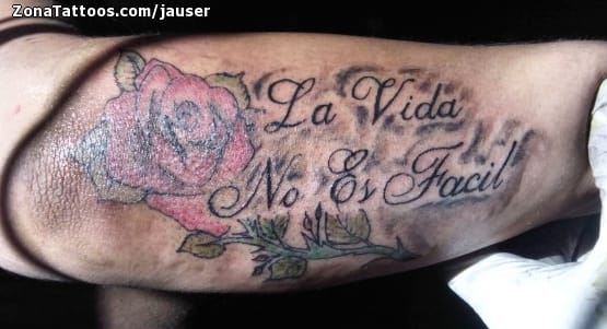 Foto de tatuaje Letras, Frases