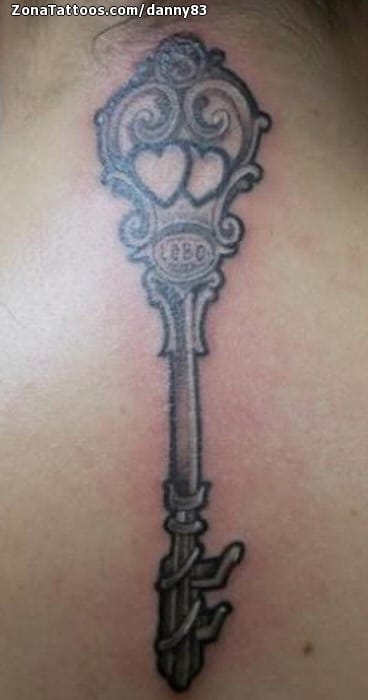 Tattoo photo Keys, Nape