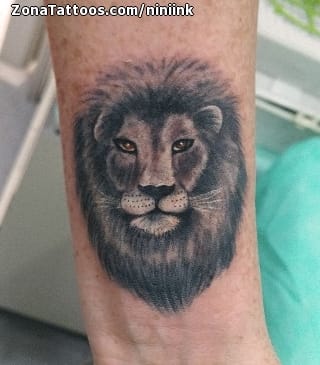 Foto de tatuaje Leones, Animales