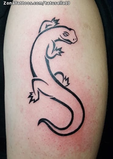 Foto de tatuaje Lagartos, Animales