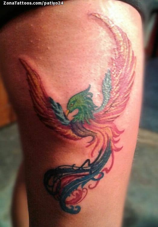 Tattoo photo Phoenix, Fantasy