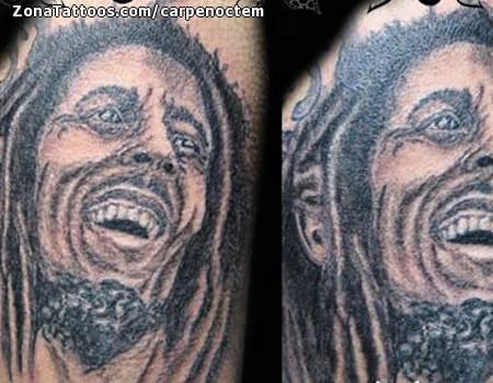 Tattoo photo Bob Marley, Portraits, People