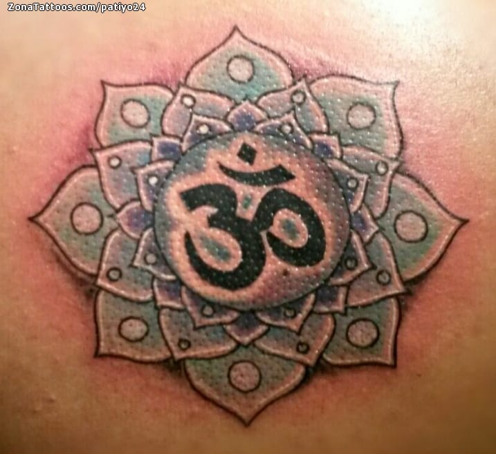 Tattoo photo Lotus, Om, Mandalas