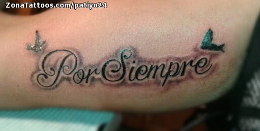 Foto de tatuaje Frases, Letras