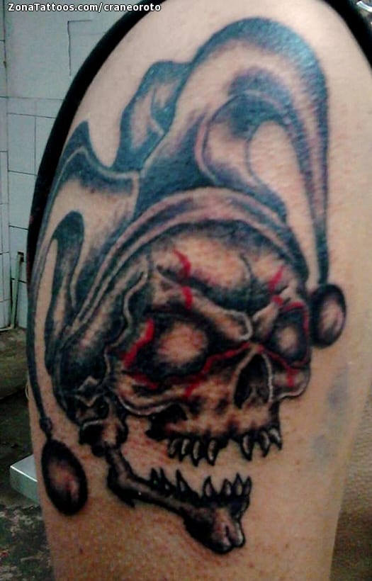 Foto de tatuaje Calaveras, Bufones, Góticos