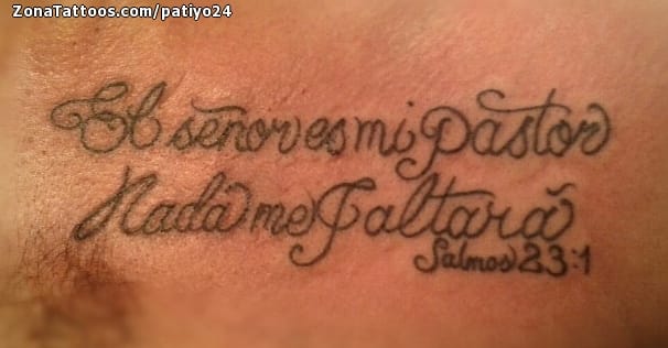 Foto de tatuaje Frases, Letras, Religiosos