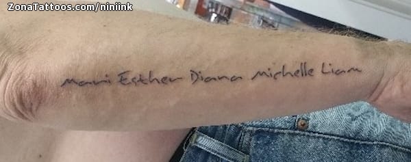 Foto de tatuaje Frases, Letras, Antebrazo