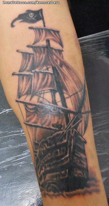 Tattoo photo Boats, Pirates