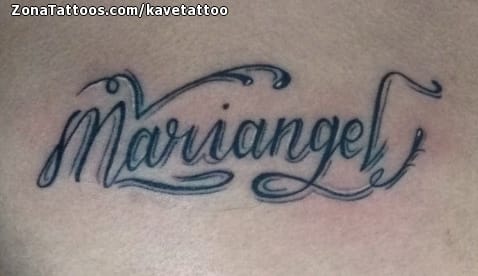 Tattoo photo Letters, Names, Flourish