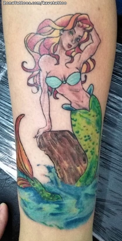 Foto de tatuaje Sirenas, Fantasía