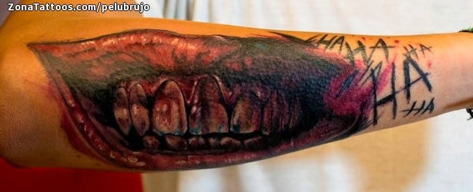 Tattoo photo Forearm, Batman, Joker