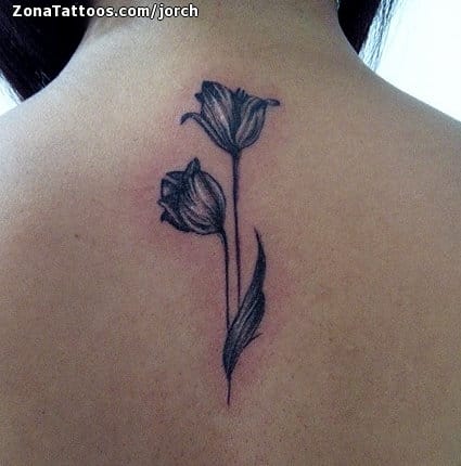 Tattoo photo Flowers, Back