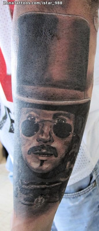 Tattoo photo Vampires, Hats, Arm