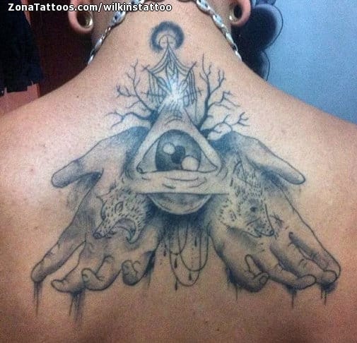 Foto de tatuaje Manos, Animales, Ojos