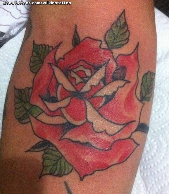 Tattoo photo Roses, Flowers