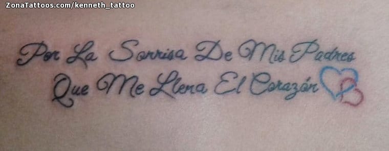 Foto de tatuaje Frases, Letras