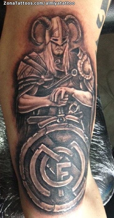 Foto de tatuaje Vikingos, Real Madrid, Deportes