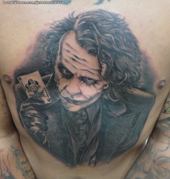 Foto de tatuaje Joker, Cine, Cómics