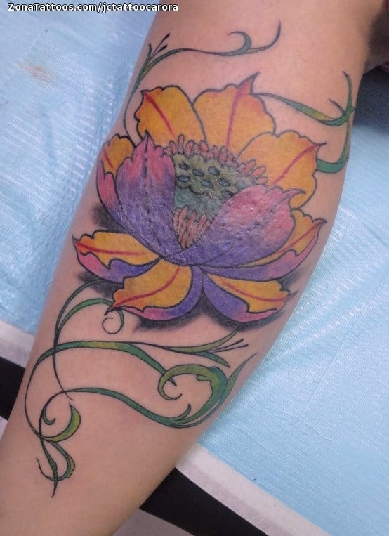 Foto de tatuaje Flores, Lotos