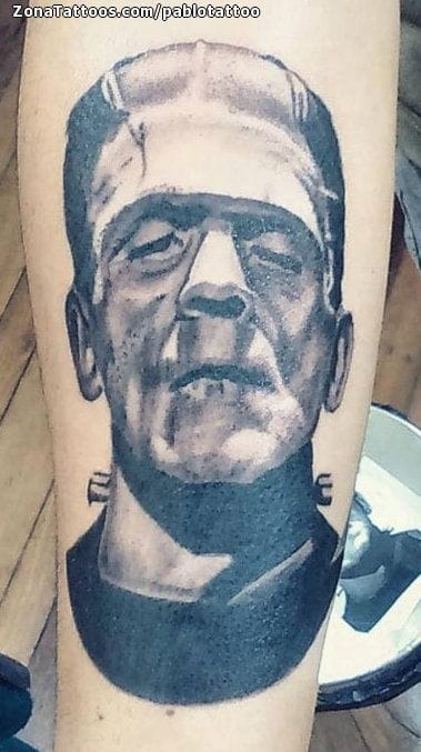 Foto de tatuaje Frankenstein, Cine, Monstruos